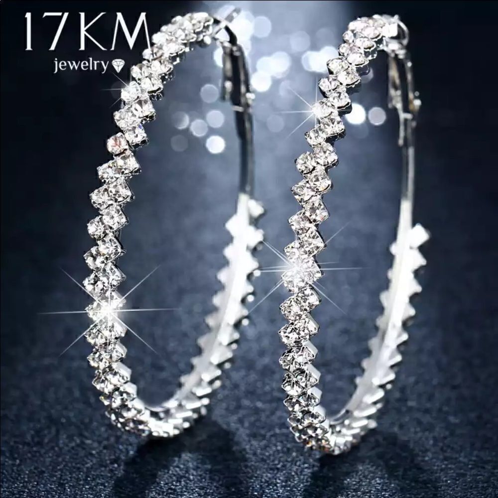 NEW Crystal Round Earrings